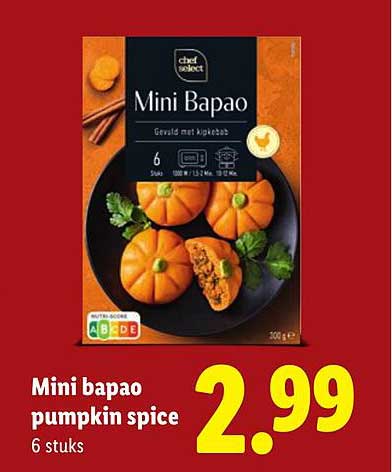 Mini bapao pumpkin spice