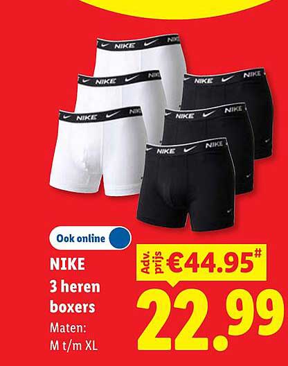 NIKE 3 heren boxers