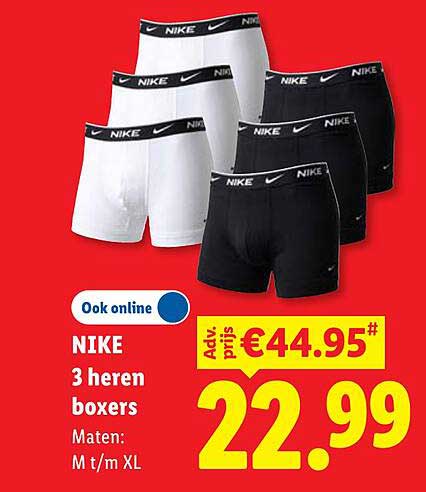 NIKE 3 heren boxers