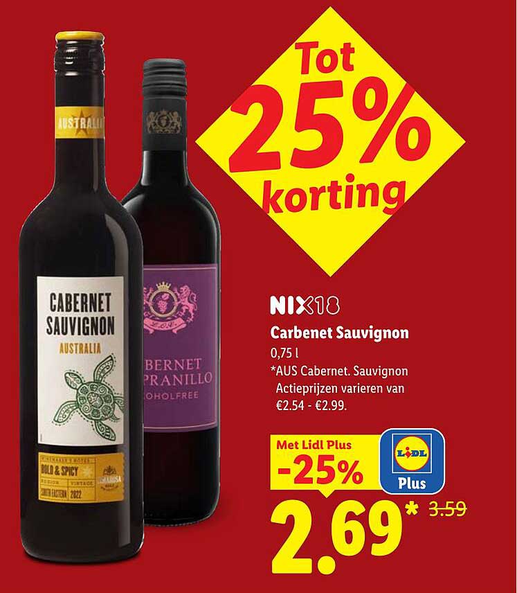 NIX18 Cabernet Sauvignon -25%