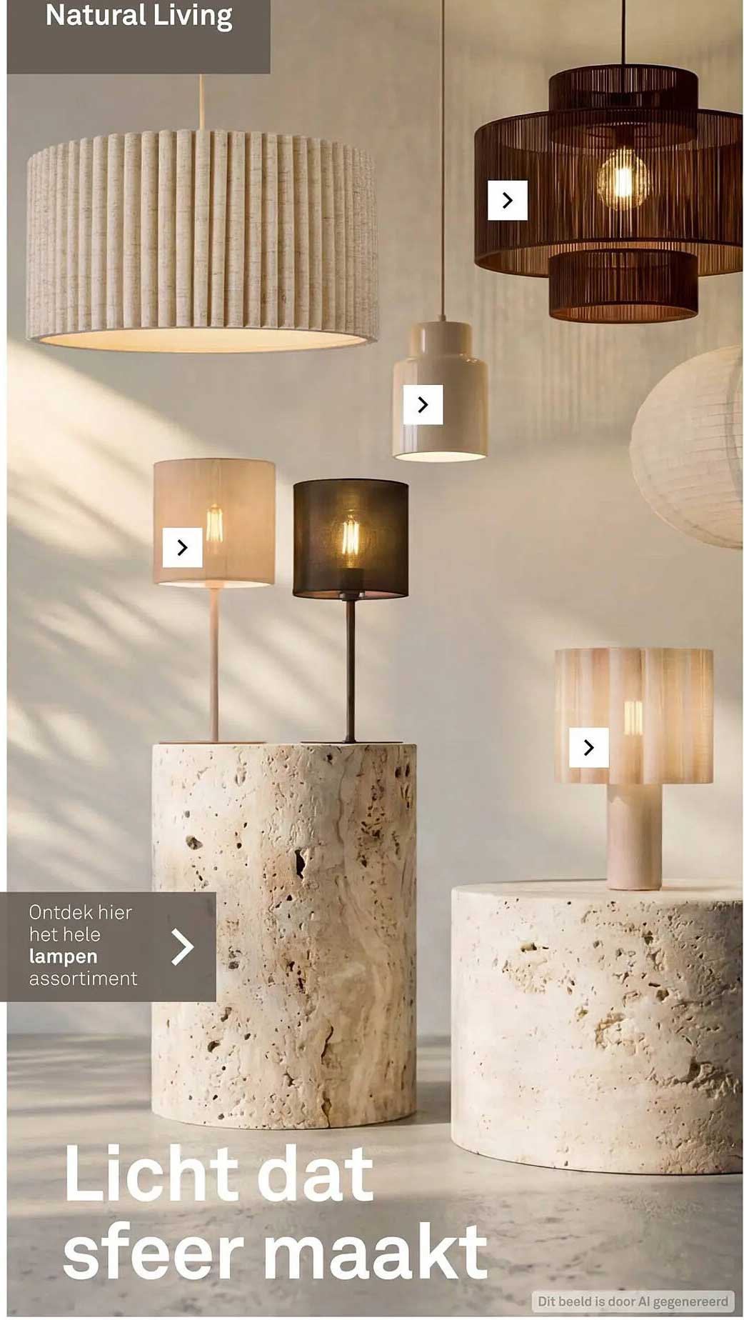 Ontdek hier het hele lampen assortiment