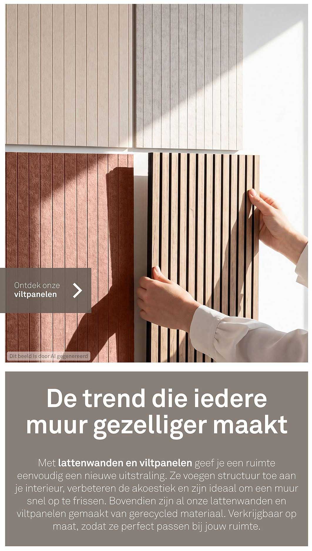 Ontdek onze viltpanelen