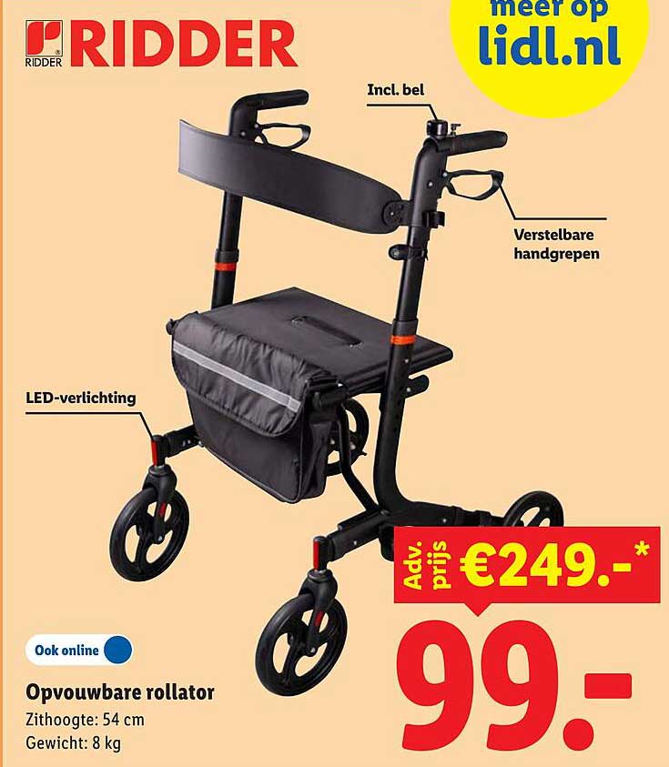 Opvouwbare rollator