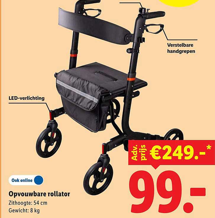 Opvouwbare rollator
