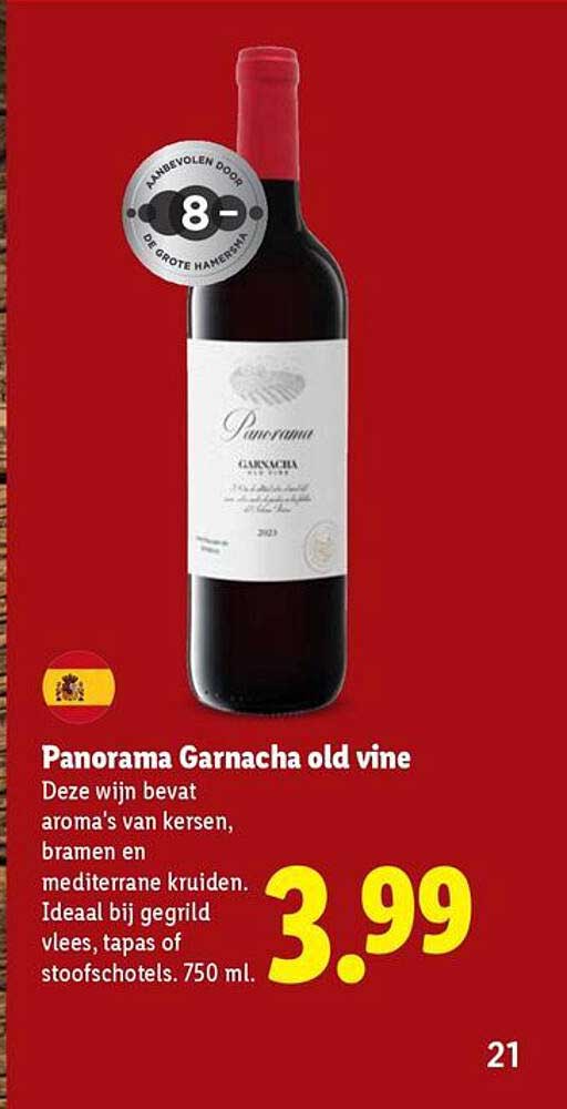 Panorama Garnacha old vine