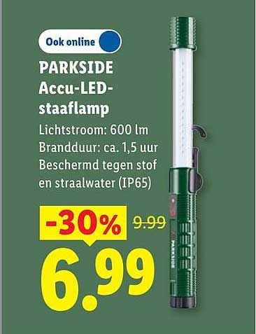 PARKSIDE Accu-LED-staaflamp