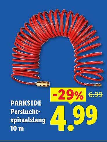 PARKSIDE Perslucht-spiralslang 10 m