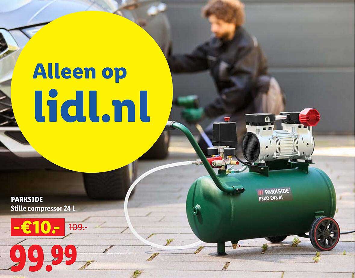 PARKSIDE Stille compressor 24 L -€10,-