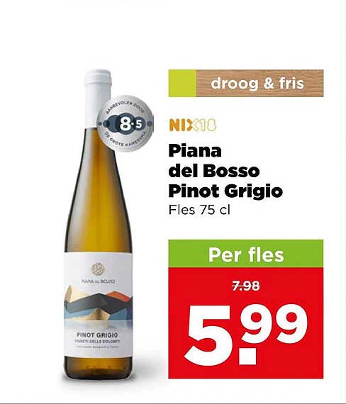 Piana del Bosso Pinot Grigio - Per fles