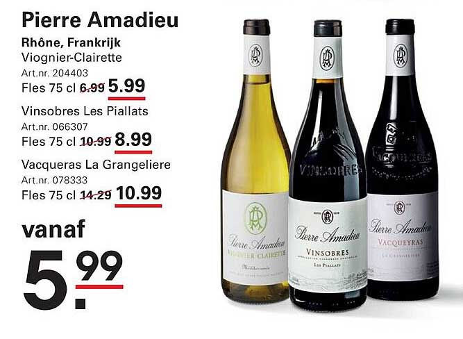 Pierre Amadieu Rhône, Frankrijk Viognier-Clarette