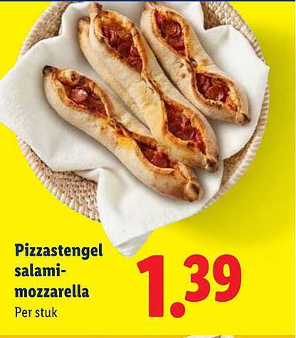 Pizzastengel salami-mozzarella