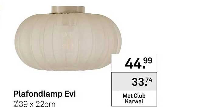 Plafondlamp Evi Ø39 x 22cm