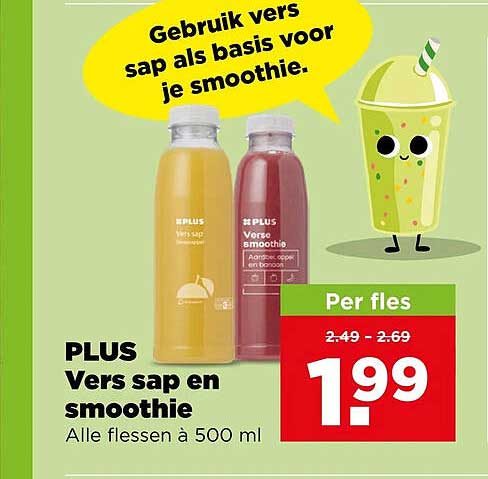 PLUS Vers sap en smoothie