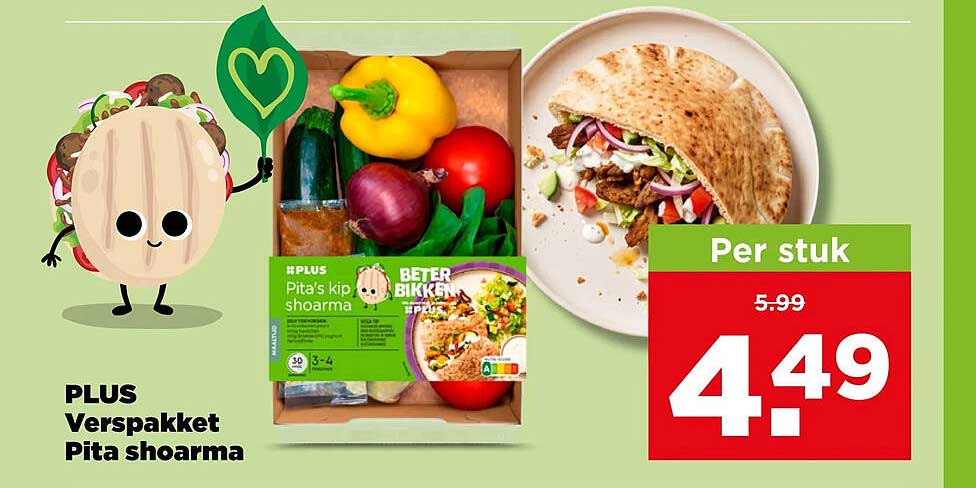 PLUS Verspakket Pita shoarma