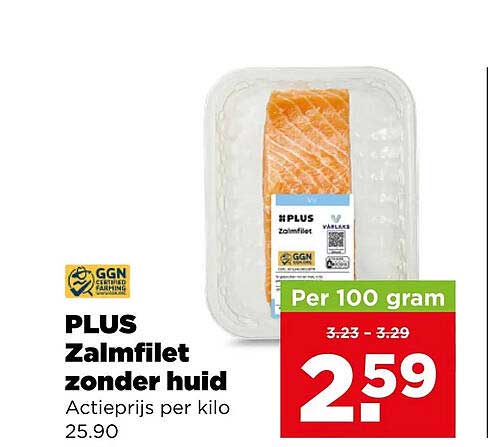 PLUS Zalmfilet zonder huid