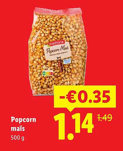 Popcorn maïs 500 g