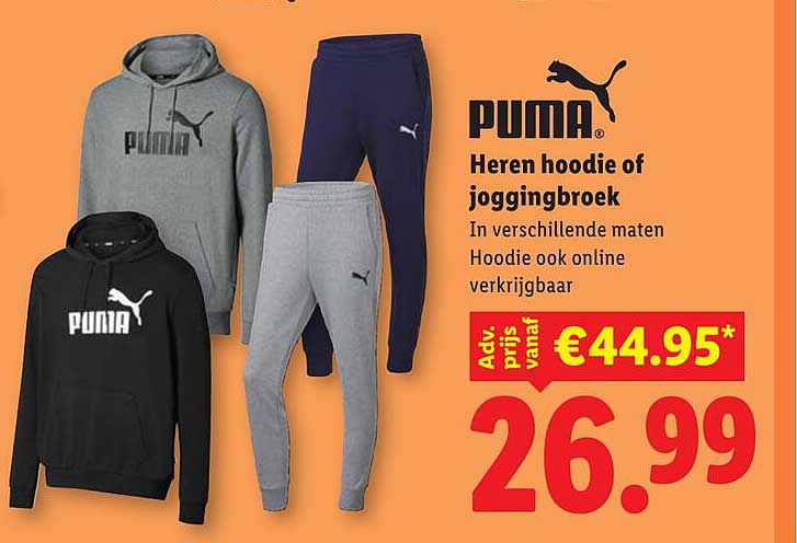 PUMA Heren hoodie of joggingbroek