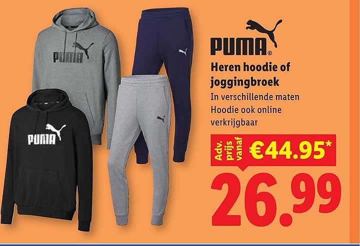 PUMA Heren hoodie of joggingbroek