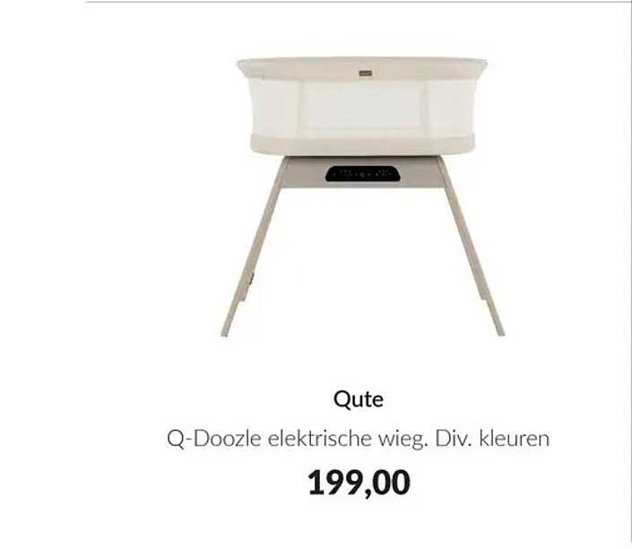 Qute Q-Doozle elektrische wieg. Div. kleuren
