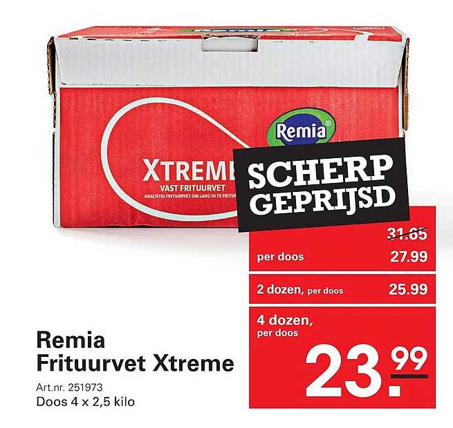 Remia Frituurvet Xtreme Scherp geprijsd