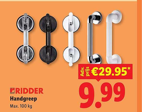 RIDDER Handgreep Max. 100 kg