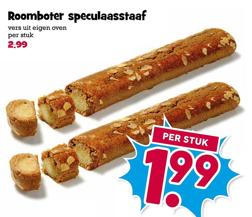 Roomboter speculaasstaaf