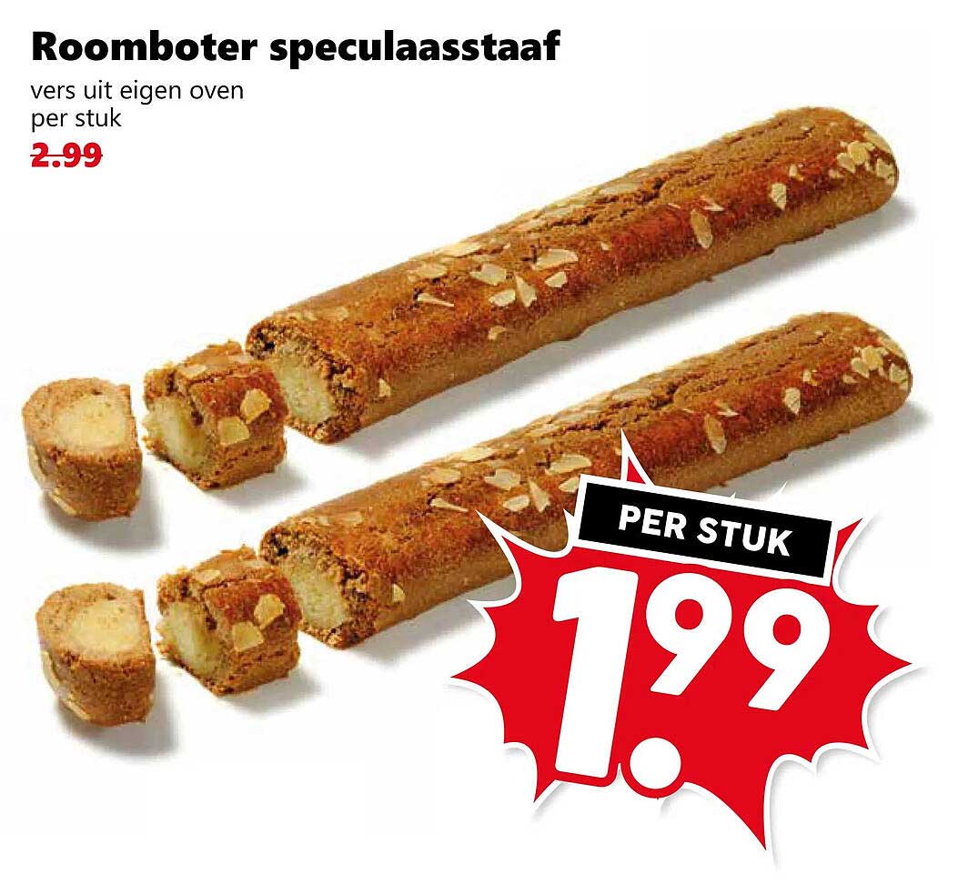Roomboter speculaasstaaf