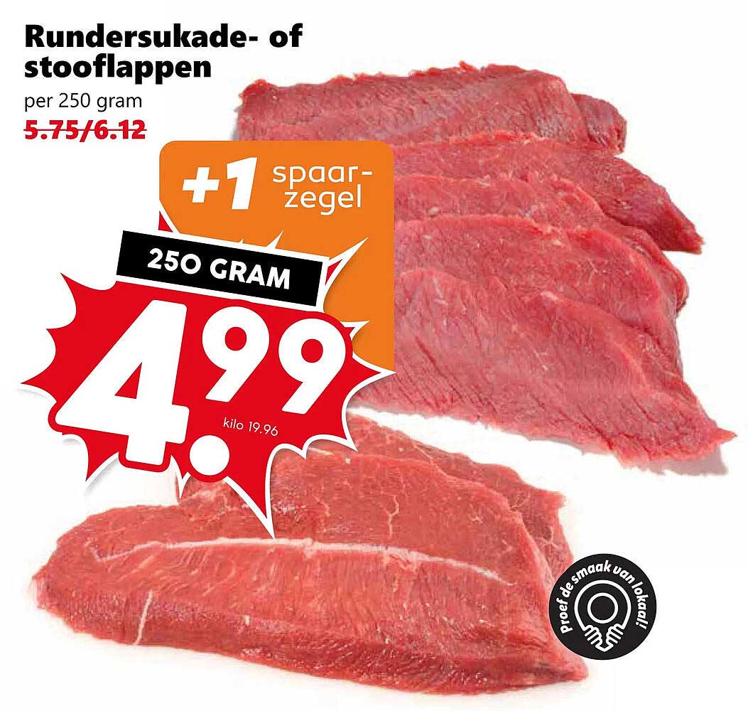 Rundersukade- of stooflappen +1 spaarzegel