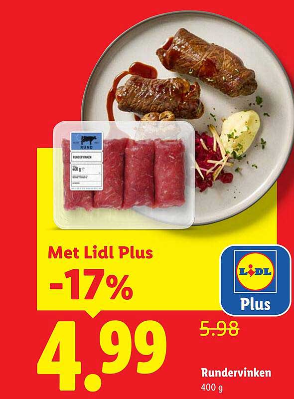 Rundervinken 400 g -17%