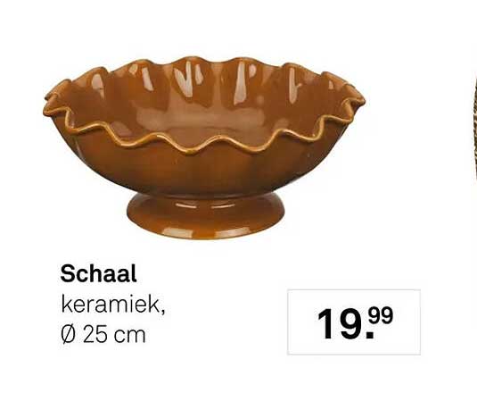 Schaal keramiek, Ø 25 cm