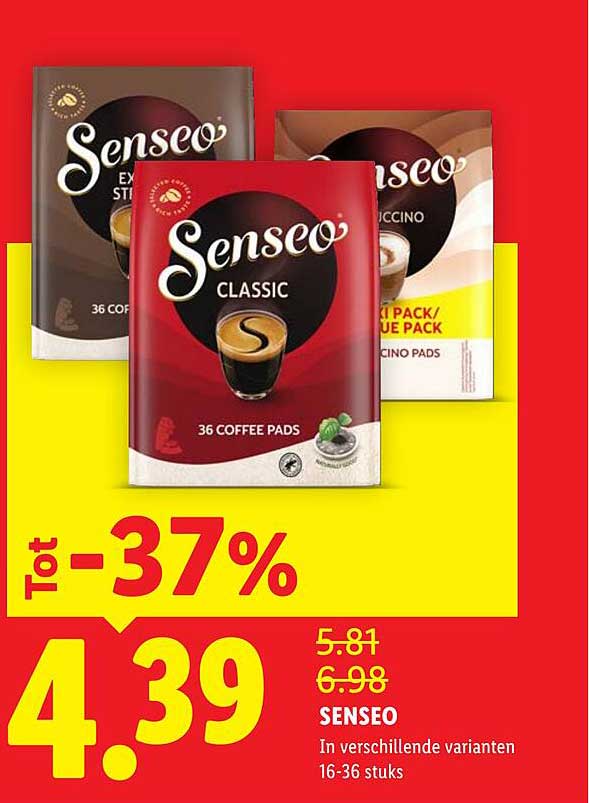 Senseo In verschillende varianten 16-36 stuks Tot -37%
