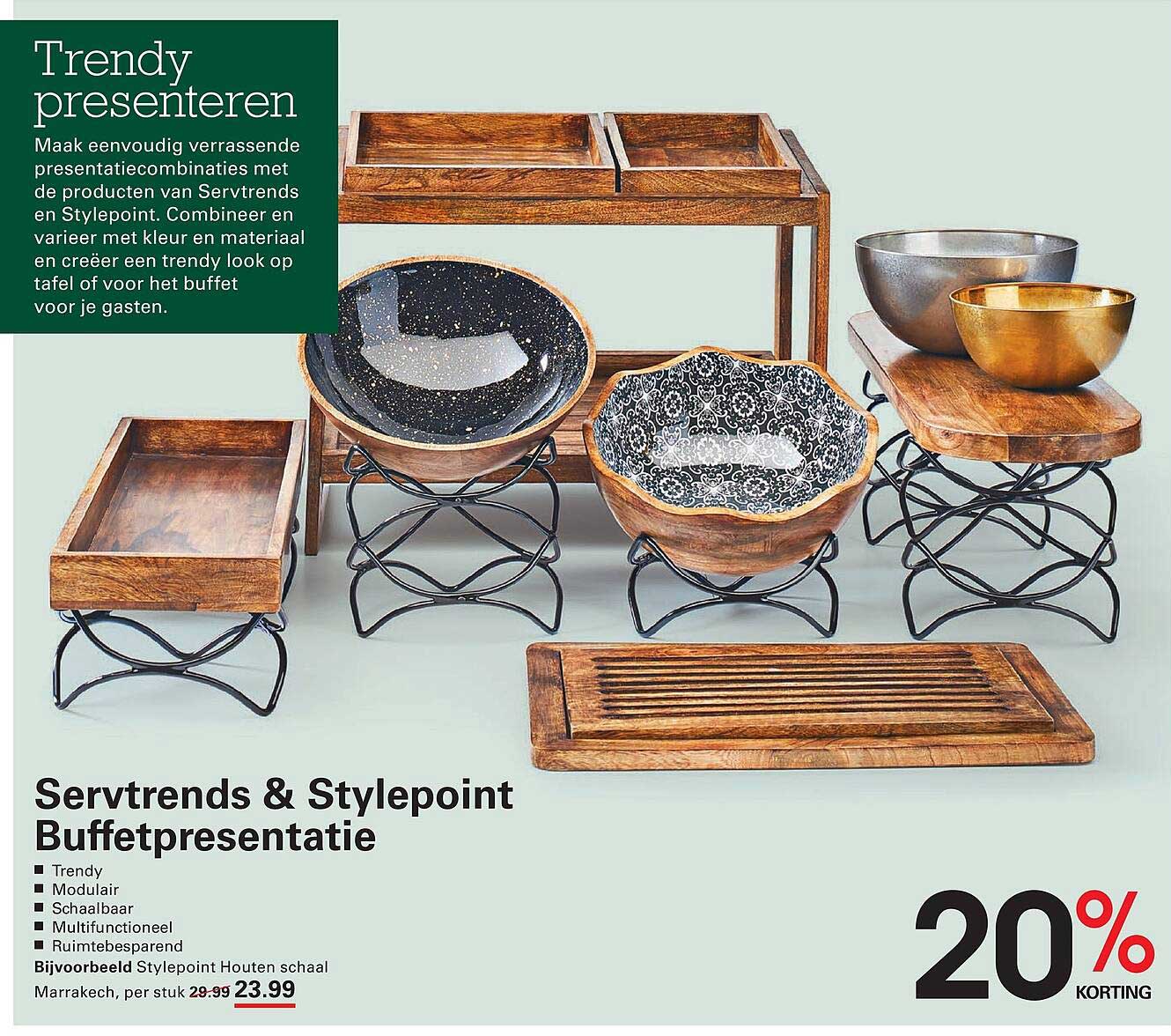 Servtrends & Stylepoint Buffetpresentatie 20% KORTING