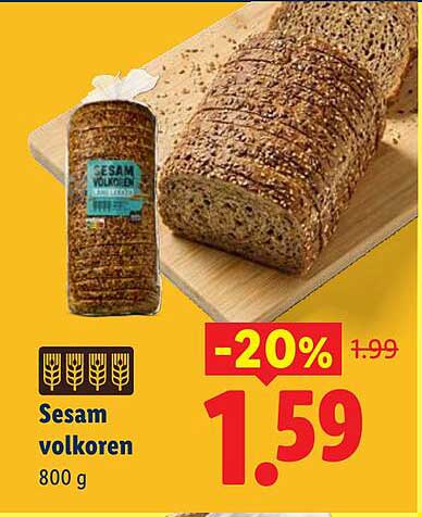 Sesam volkoren 800 g -20%