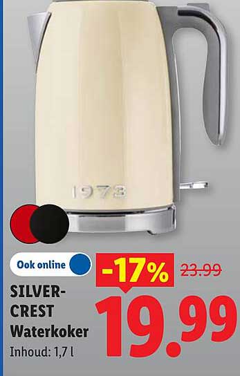 SILVER-CREST Waterkoker -17%