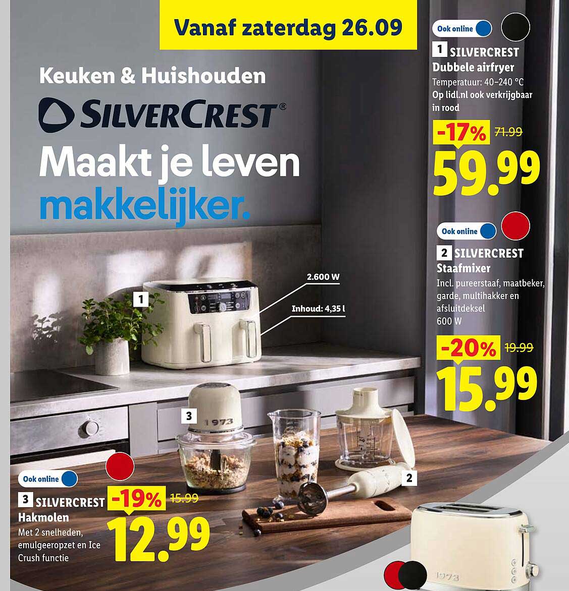 SILVERCREST Dubbele airfryer