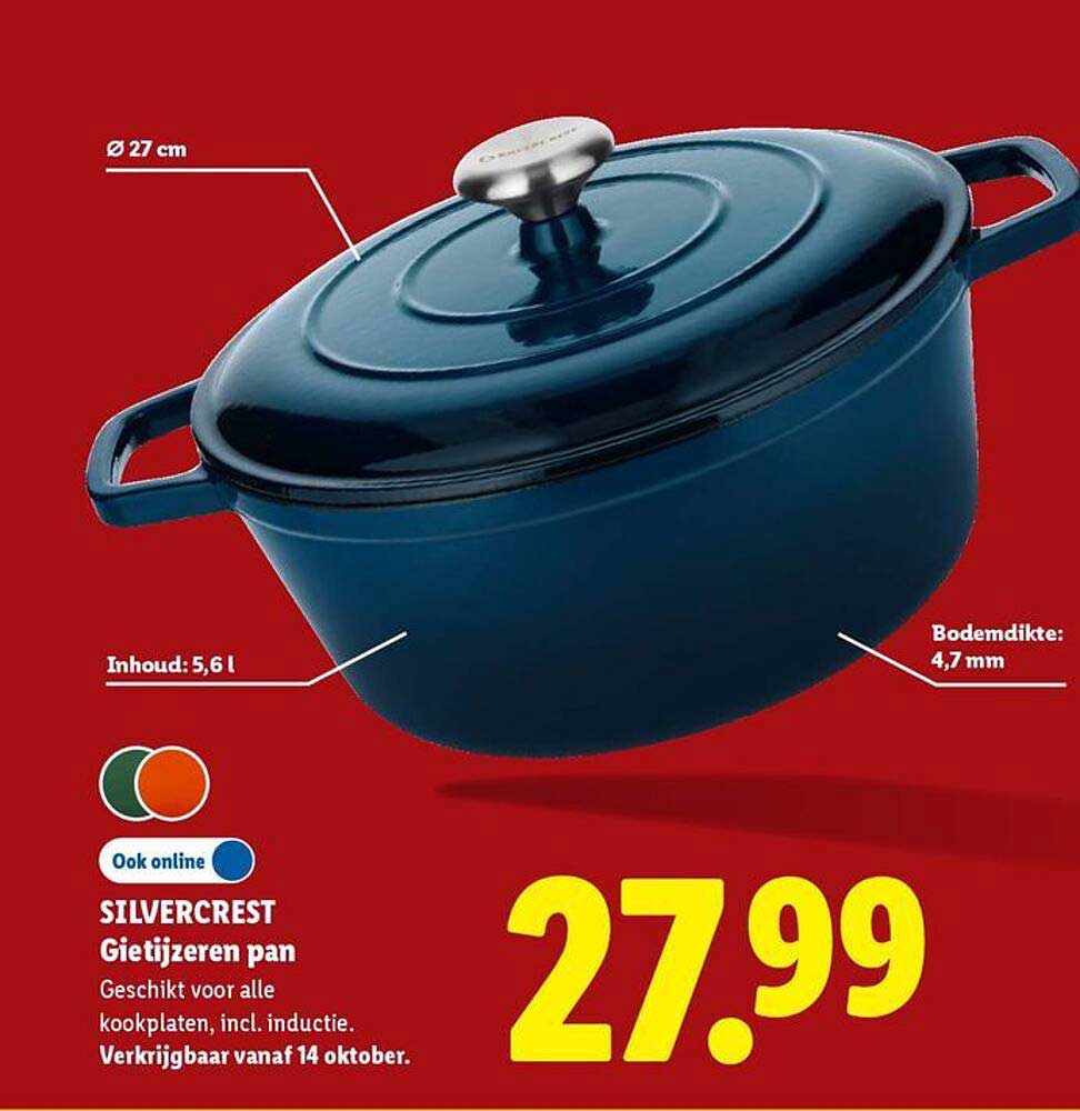 SILVERCREST Gietijzeren pan