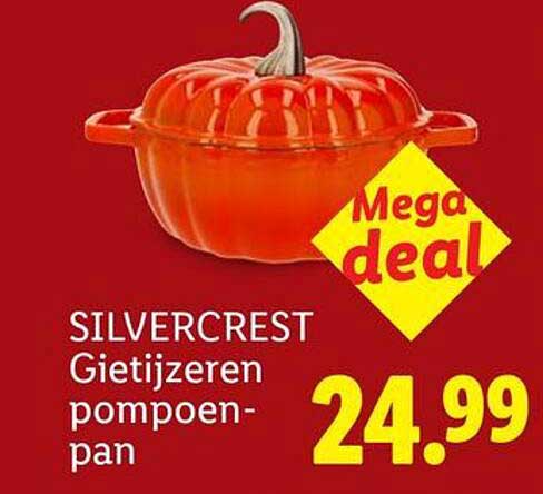SILVERCREST Gietijzeren pompoenpan Mega deal