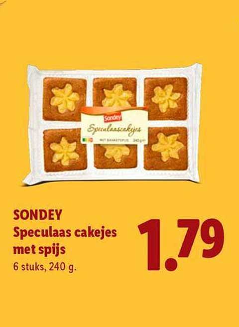 SONDEY Speculaas cakejes met spijs