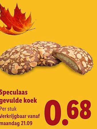 Speculaas gevulde koek