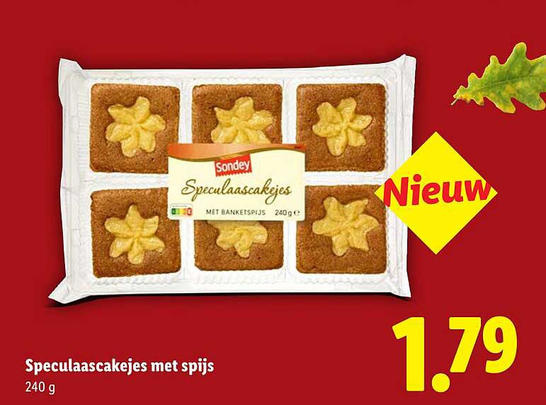 Speculaascakejes met spijs