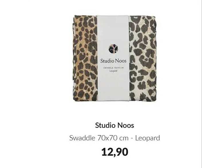 Studio Noos Swaddle 70x70 cm - Leopard
