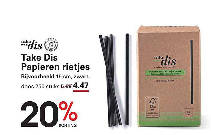 Take Dis Papieren rietjes
