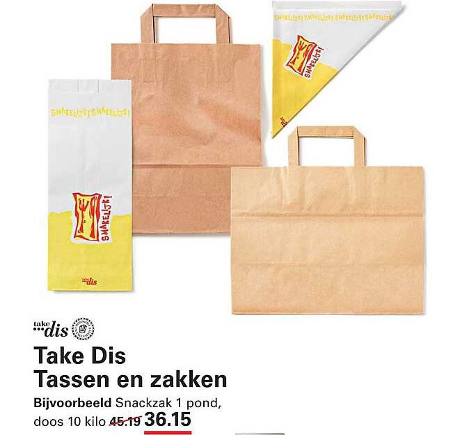 Take Dis Tassen en zakken