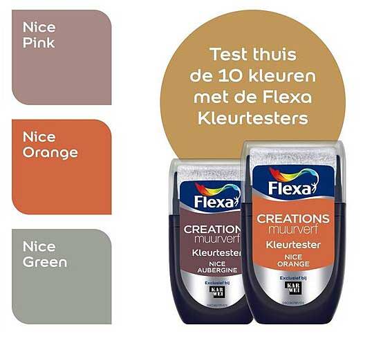 Test thuis de 10 kleuren met de Flexa Kleutesters
