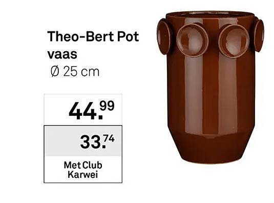 Theo-Bert Pot vaas Ø 25 cm