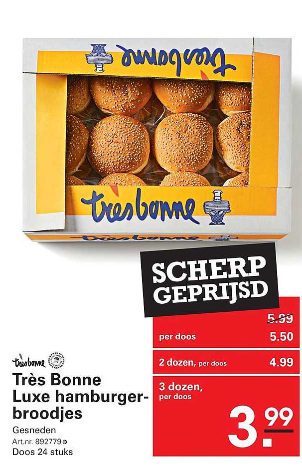 Très Bonne Luxe hamburger-broodjes