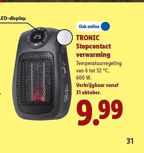 TRONIC Stopcontact verwarming