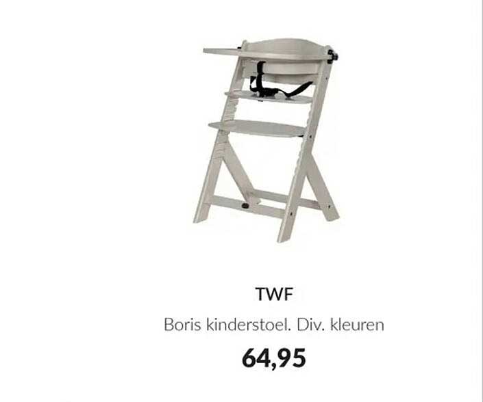 TWF Boris kinderstoel. Div. kleuren