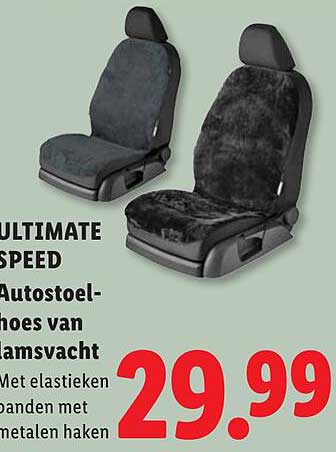 ULTIMATE SPEED Autostoelhoes van lamsvacht