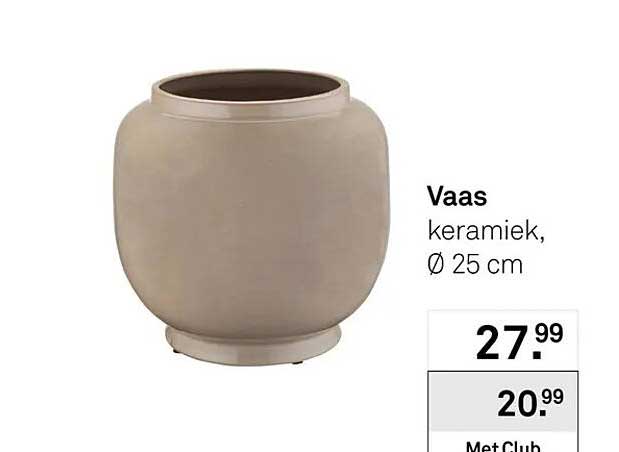 Vaas keramiek, Ø 25 cm
